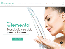 Tablet Screenshot of elementalbc.com.mx